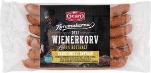Scan Wienerkorv Kötthalt 80% 6-p