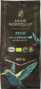 Arvid Nordquist Reko Hela Kaffebönor Extra Mörk EKO/KRAV Fairtrade