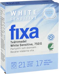 Fixa Tvättmed Sensitive White Parfymfri