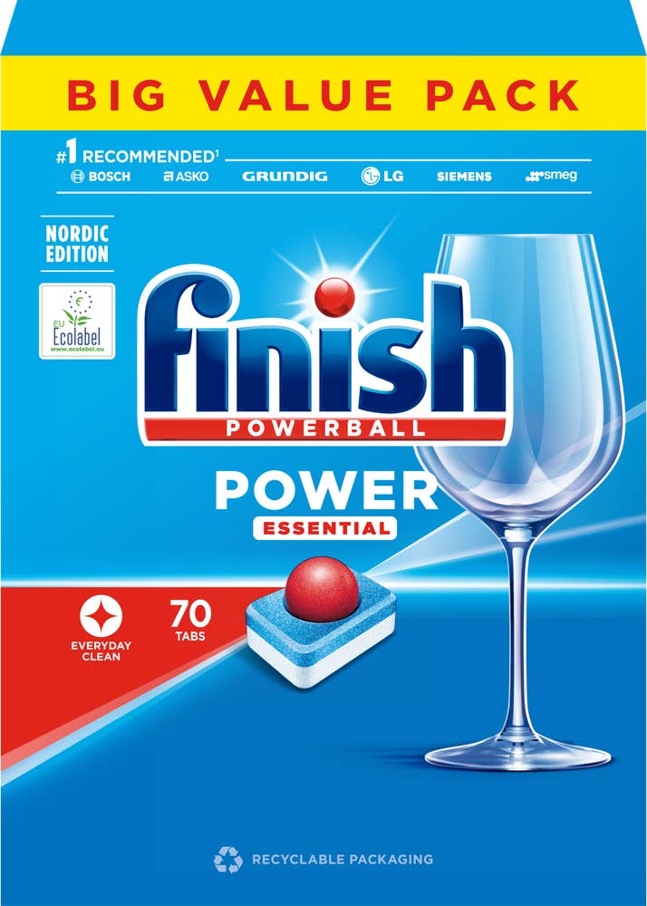 Finish Maskindisktabletter Power Essential Storpack