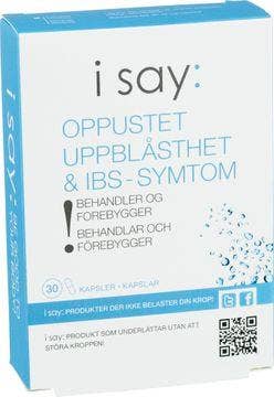 i say: i say Uppblåsthet & IBS-symptom, Kapslar 30 st