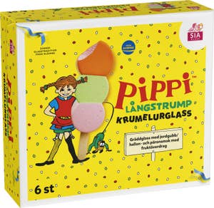 SIA Glass Glasspinnar Pippi Långstrump Krumelurglass