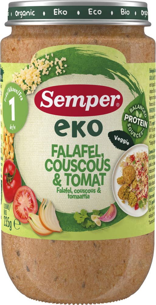 Semper Falafel, Couscous & Tomat 12M EKO
