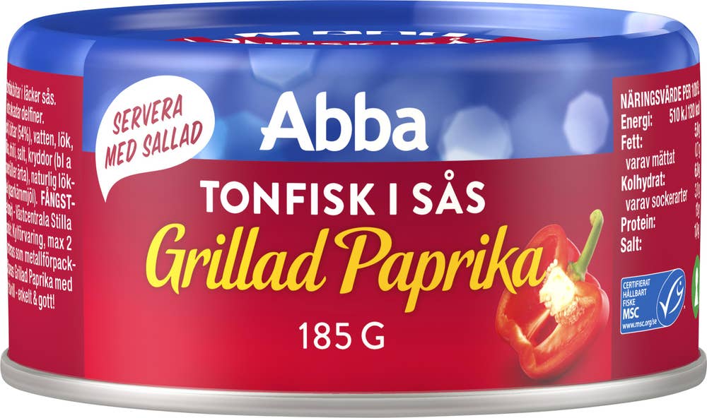Abba Tonfisk Grillad Paprika 185g