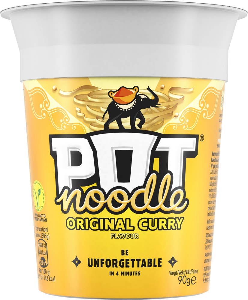 Pot Noodle Koppnudlar Original Curry Pot Noodle