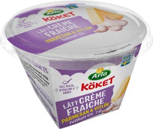 Arla Köket® Crème Fraiche Lätt Parmesan & Vitlök 12%