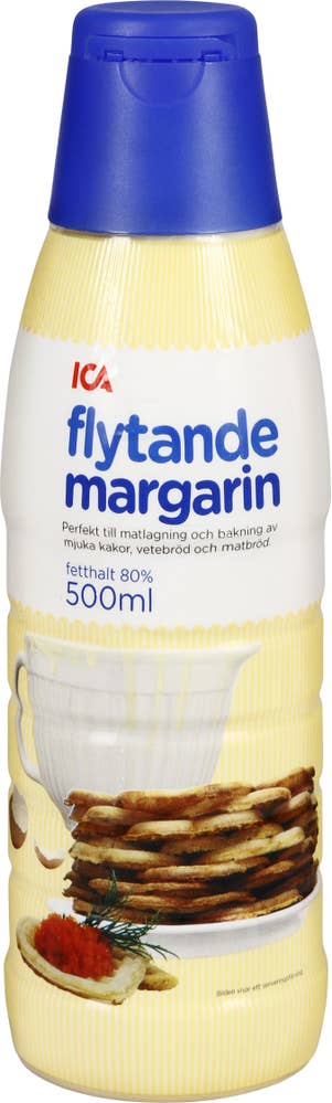 Ej sorterad Margarin Flytande 80% Ica