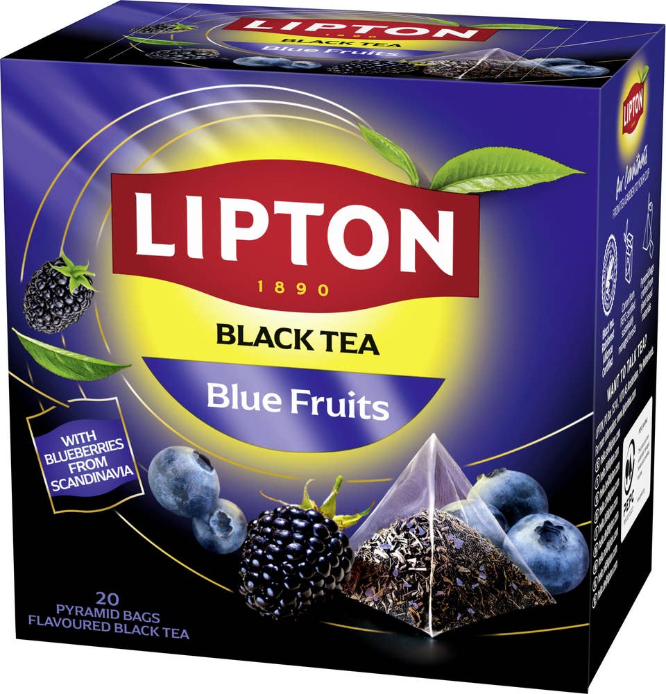 Lipton Svart Pyramidte Blue Fruit