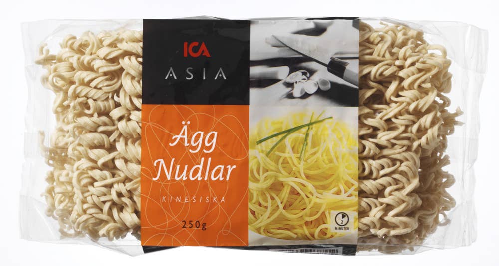Ej sorterad Äggnudlar Ica Asia