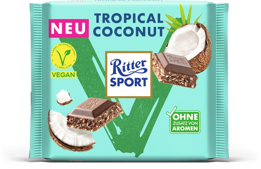 Ritter Sport Vegansk Choklad Tropical Coconut