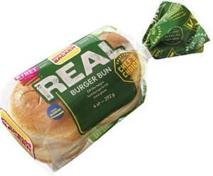 Korvbrödsbagarn Burger Bun Real 4-p