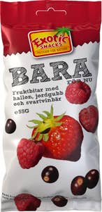 Exotic Snacks BARA Hallon, Jordgubb & Svarta Vinbär