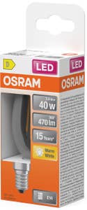 Osram LED Kron E14 470lm (40W) Klar