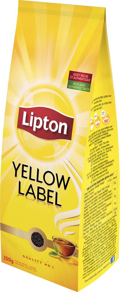 Lipton Svart Te Yellow Label Löste 150g Lipton