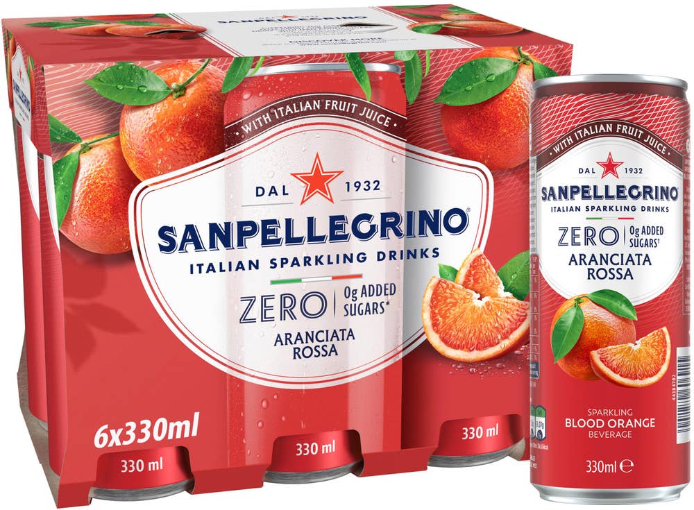 SanPellegrino San Pellegrino Aranciata Rossa Zero 6x330ml