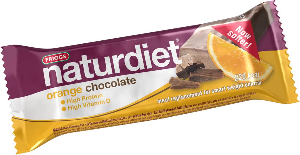 Ej sorterad Mealbar Apelsin choklad Naturdiet