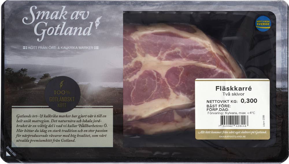 Smak av Gotland Fläskkarré Skivad