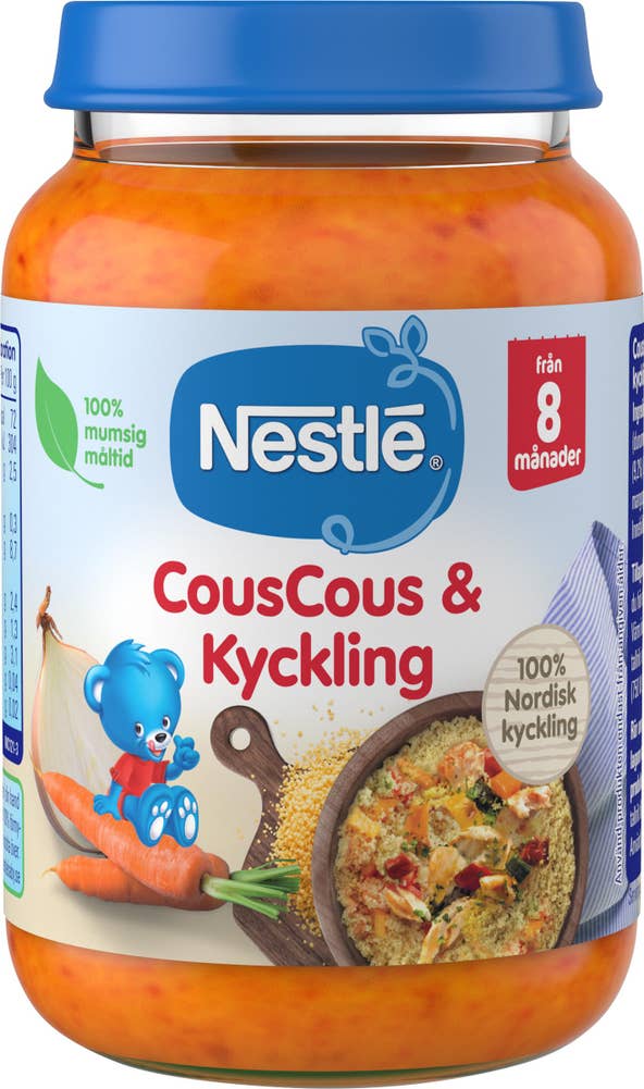 Barnmat Couscous Kyckling 8M