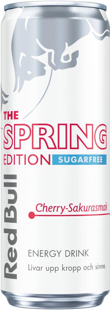 Red Bull Energidryck Spring Edition Körsbär Sakura Sockerfri