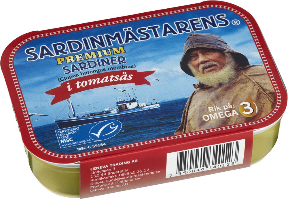 SARDINMÄSTARENS Sardiner i Tomatsås MSC