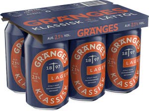 Grängesberg Gränges Klassisk Lager 2,1% 6x33cl