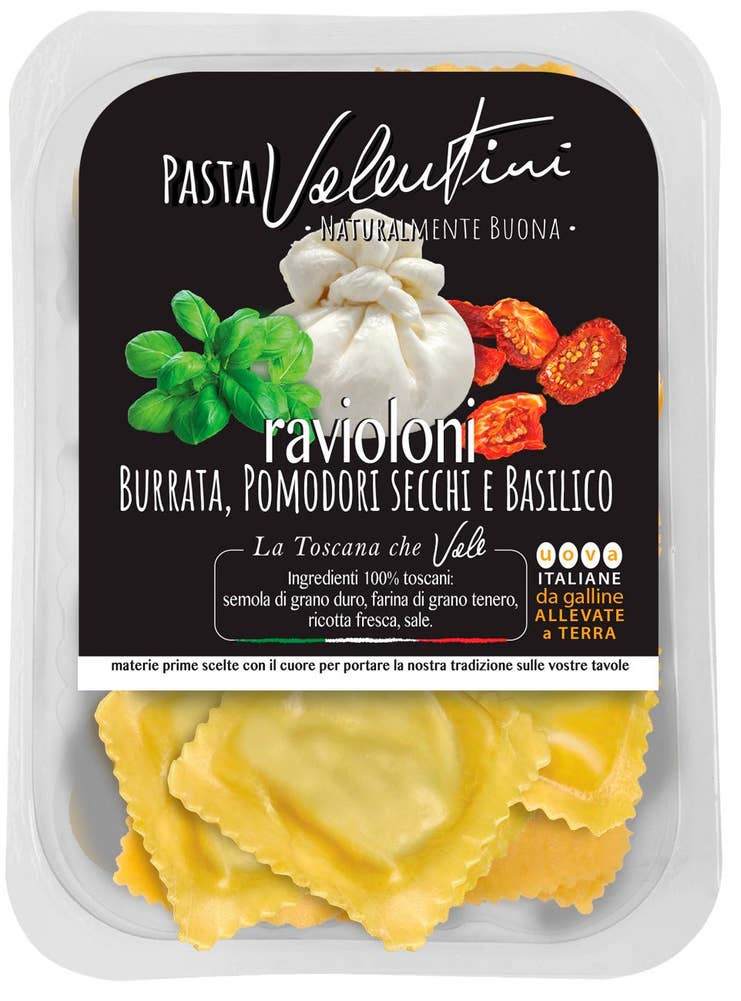 Valentini Ravioli med Burrata, Tomat & Basilika Valentini