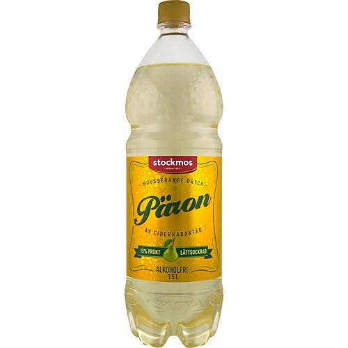 Stockmos Pärondryck med Ciderkaraktär Stockmos