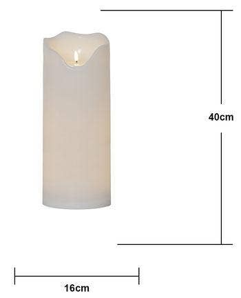 Star Trading LED Blockljus Flamme Grand 16x40cm