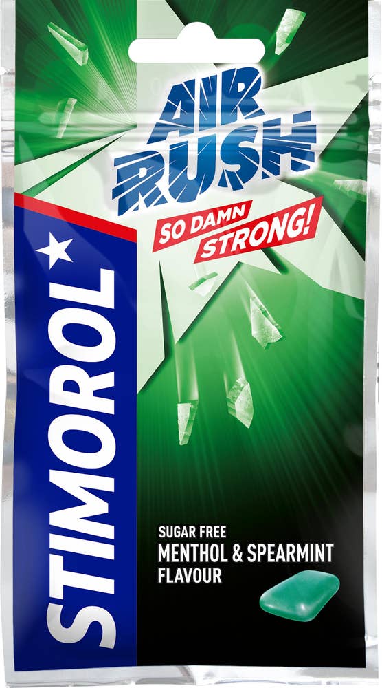 Stimorol Tuggummi Rush Menthol & Spearmint Sockerfri