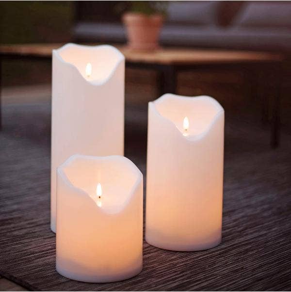 Star Trading LED Blockljus Flamme Grand 16x40cm
