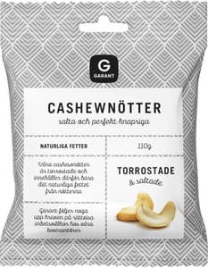 Garant Cashewnötter Torrostade & Saltade