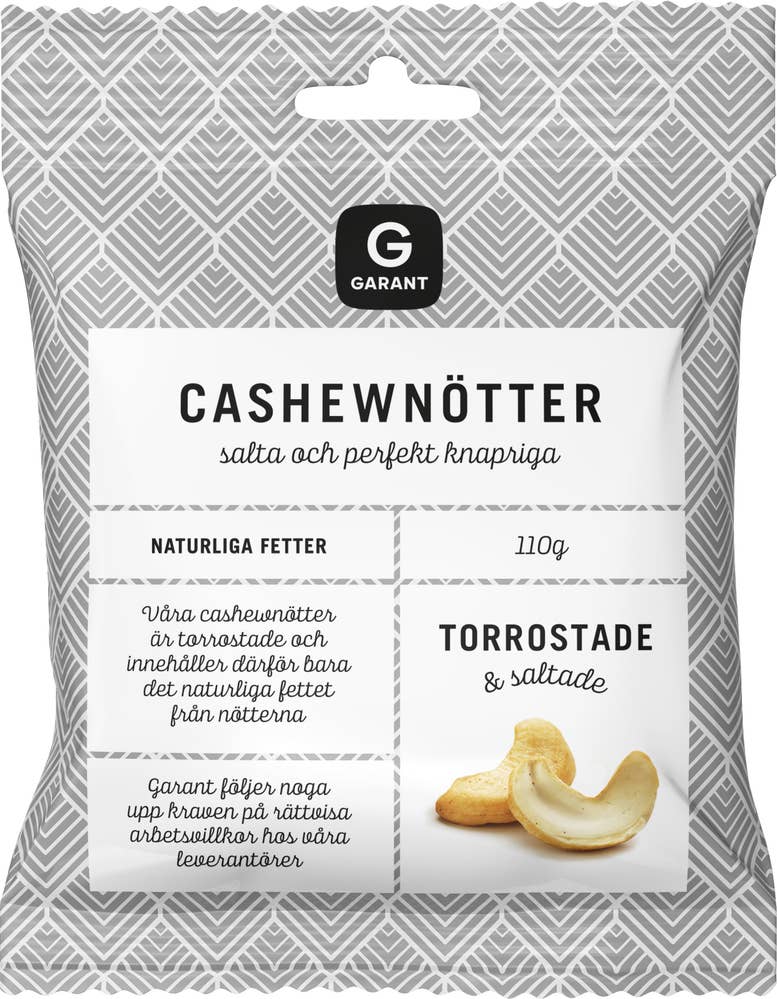 Garant Cashewnötter Torrostade & Saltade