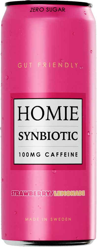 HOMIE Synbiotic Strawberry Lemonade Zero Sugar