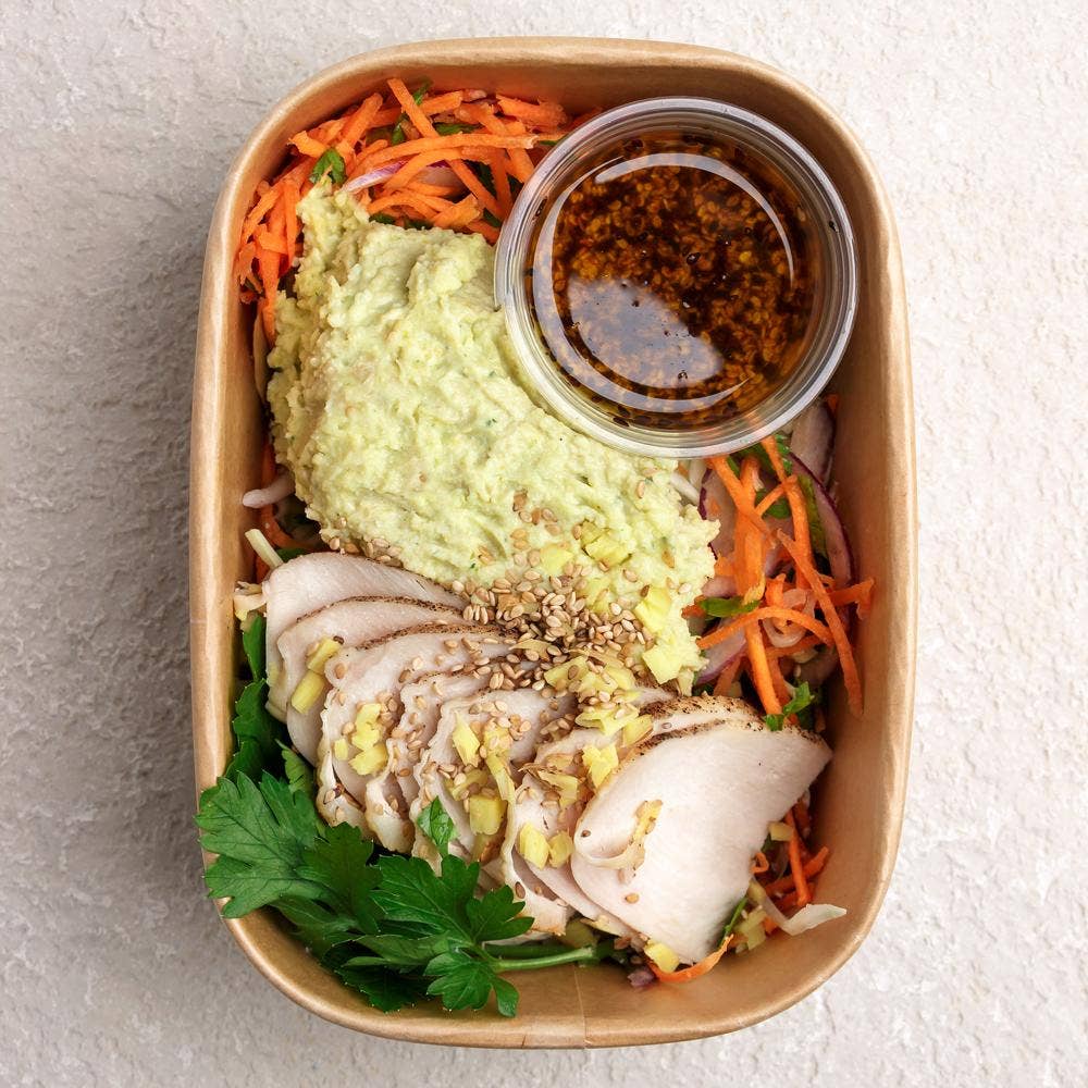 Kalf & Hansen Kycklingsallad med Persiljehummus EKO Kalf & Hansen