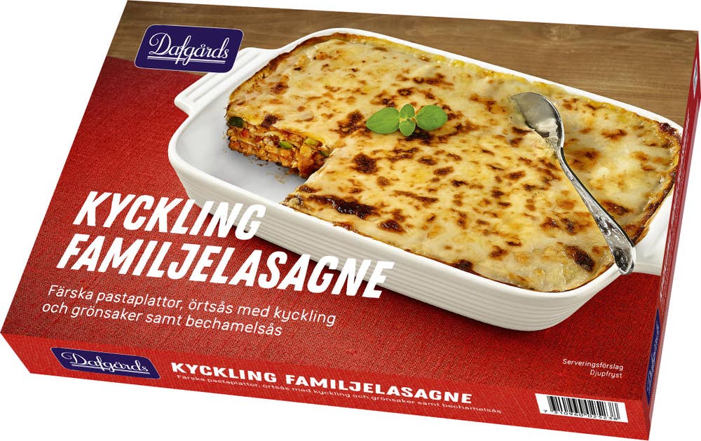 Familjen Dafgård Familjelasagne Kyckling Fryst
