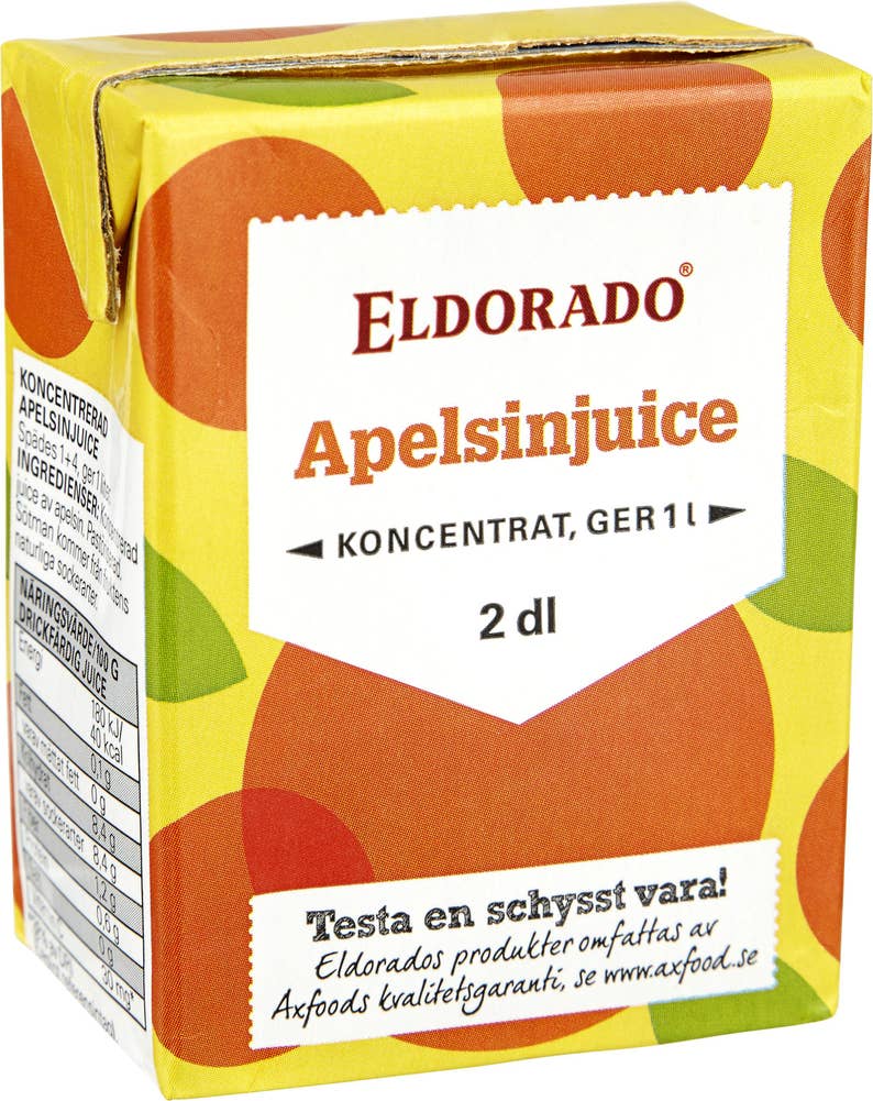 Eldorado Juice Koncentrat Apelsin 2dl
