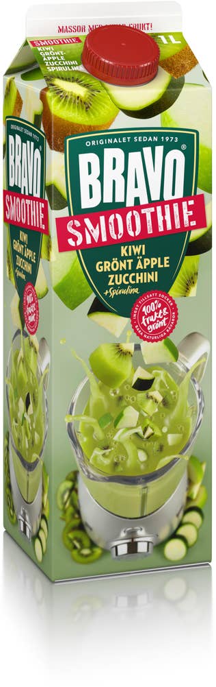 Bravo Smoothie Kiwi, Zucchini & Äpple 1L Bravo