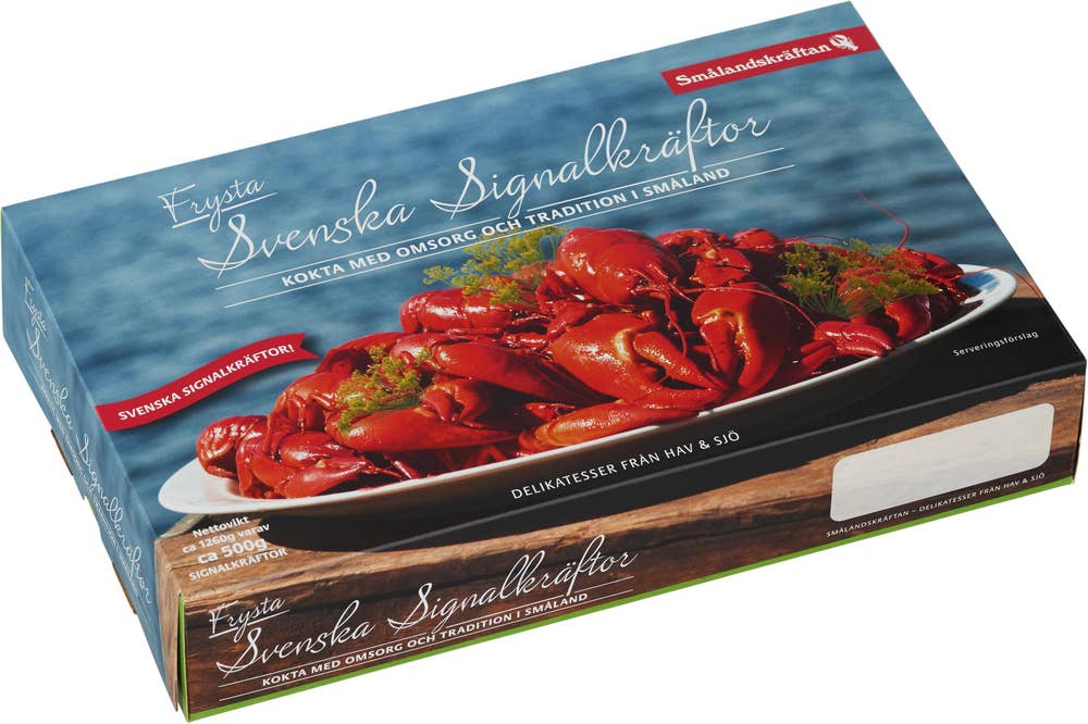 Smålandskräftan Signalkräftor Svenska Fryst Smålandskräftan