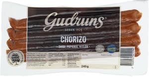 Gudruns Chorizo Smal Kötthalt 78% 4-p