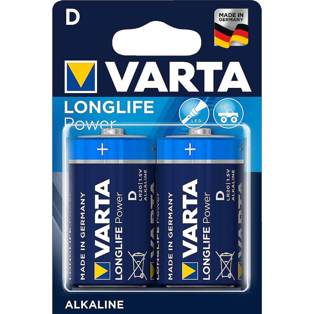 Varta Alkaliskt Batteri D/LR20 Longlife Power