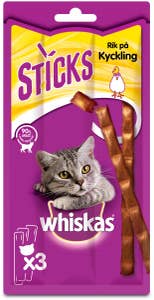 Whiskas Kattgodis Sticks Kyckling 3-p