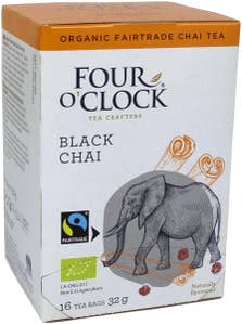 Four O'Clock Svart Te Chai EKO/Fairtrade