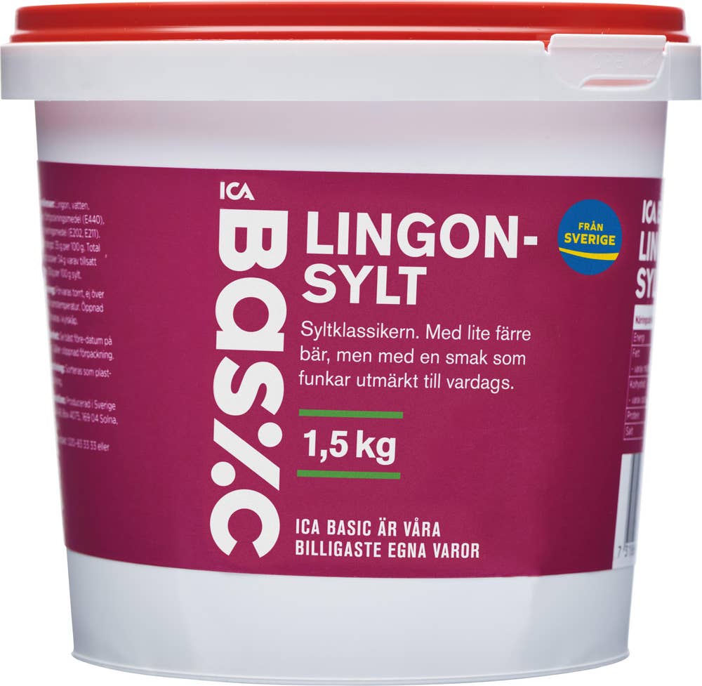 Ej sorterad Lingonsylt Ica Basic