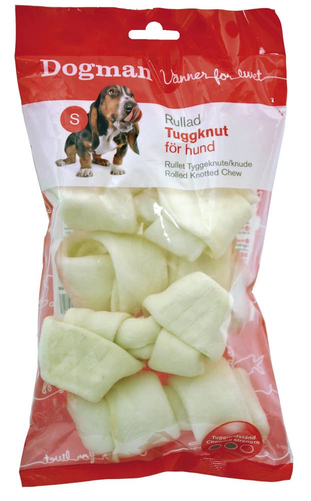 Ej sorterad Tuggknut Vit 12,5cm 4-pack Dogman