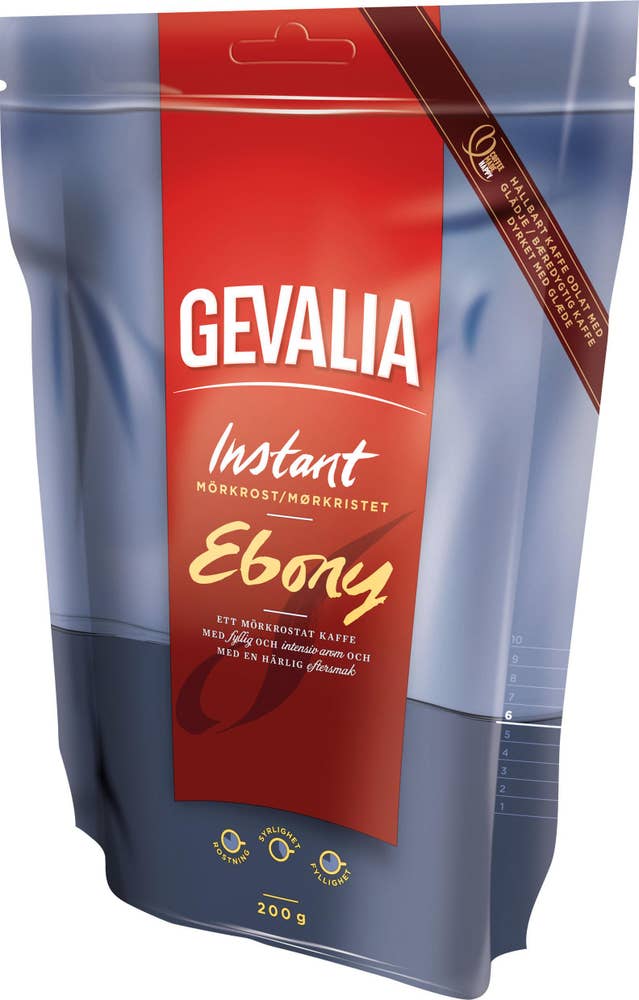 Gevalia Snabbkaffe Ebony Mörkrost Refil Gevalia