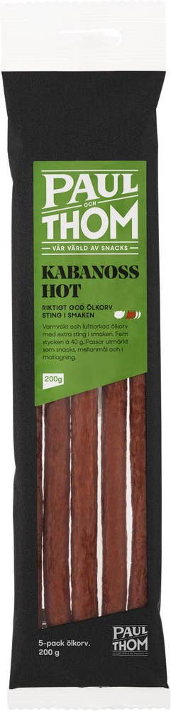 Ej sorterad Ölkorv Kabanoss Hot Gourmet Gruppen