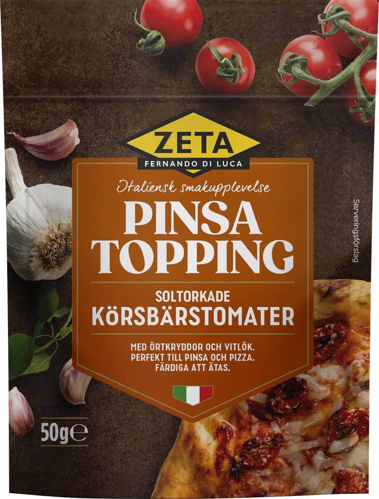 Zeta Pinsa Topping Körsbärstomater