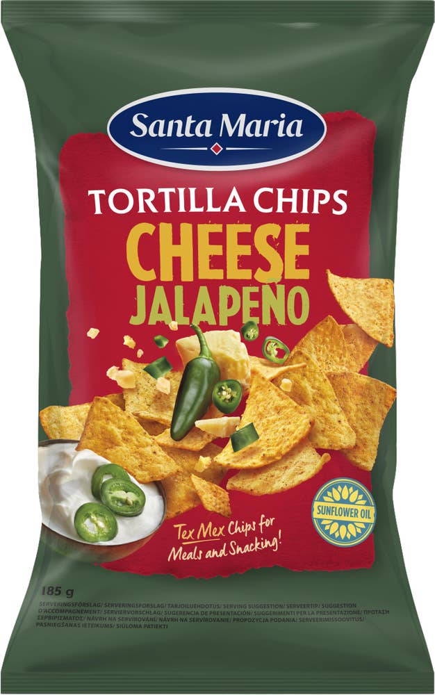 Santa Maria Tortilla Chips Cheese & Jalapeño