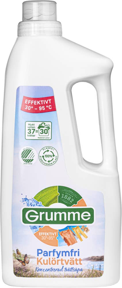 Grumme Flytande Kulörtvätt Parfymfri Grumme