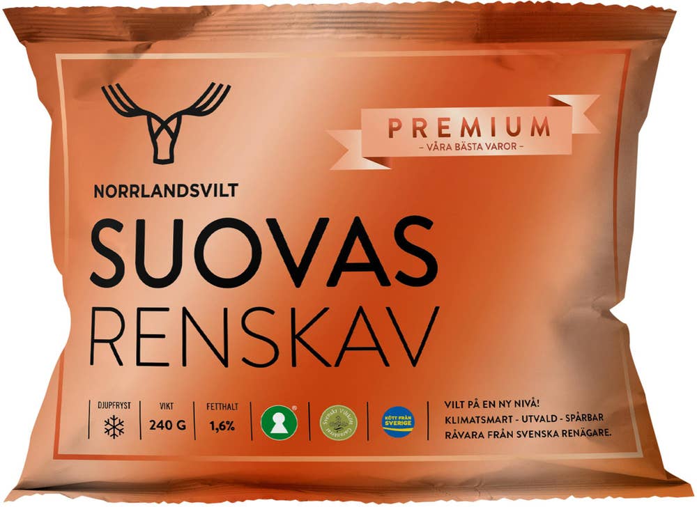 Norrlandsvilt Premium Suovas Renskav Fryst